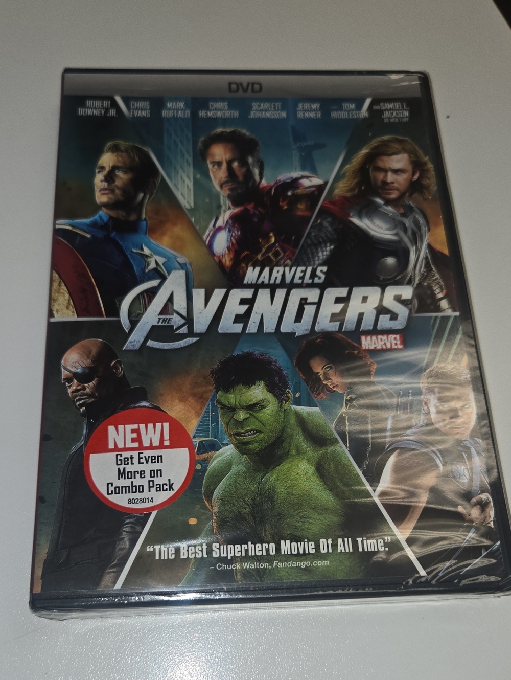 Marvel The Avengers DVD — Green, Red, Blue Cover Art